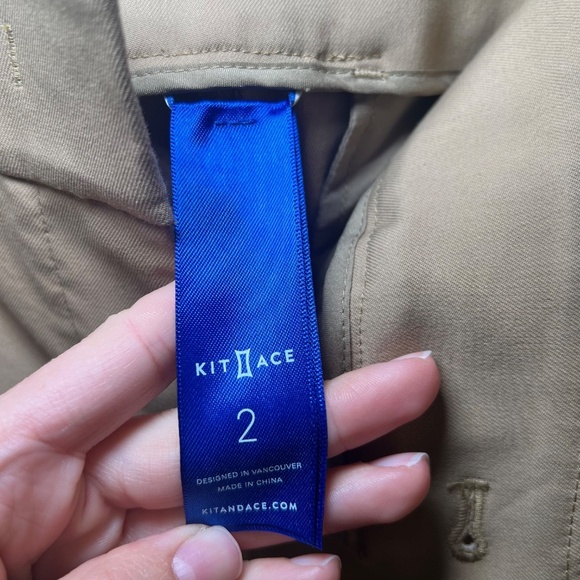 Kit & Ace Tan Navigator Pants Tan Trousers Size 2 - Picture 7 of 9